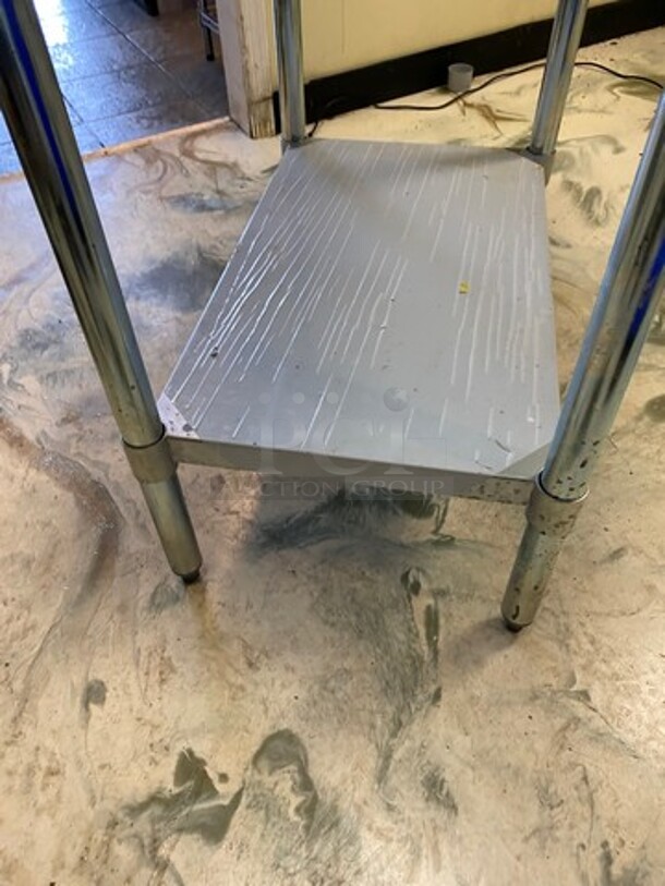 Hally Solid Stainless Steel Work Top/ Prep Table! With Storage Space Underneath! On Legs! - Image 6 of 7