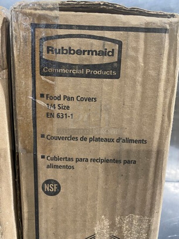 NEW! IN THE BOX! Rubbermaid Yellow Poly 1/4 Size Food Pan Lids! 2x Your Bid! - Image 2 of 7