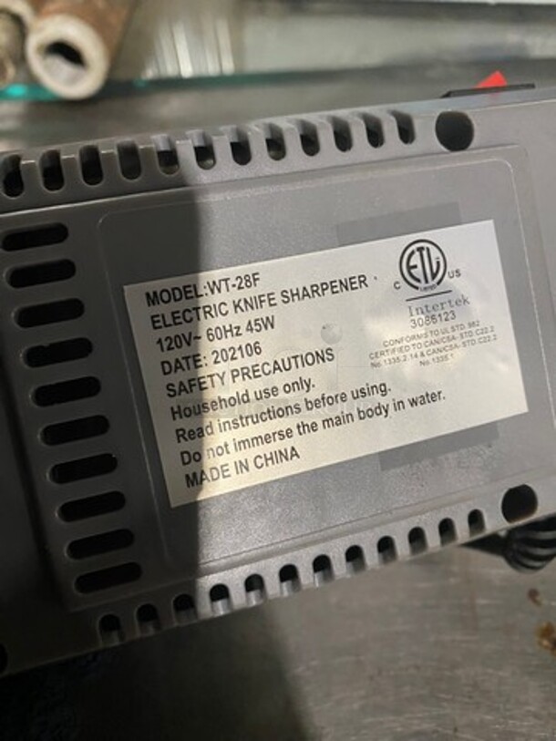 Galaxy Countertop Electric Powered Knife Sharper! Model: WT28F 120V - Image 5 of 6