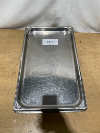 Commercial Stainless Steel Deep Steam Table/Hotel Pans! 9X Your Bid! 