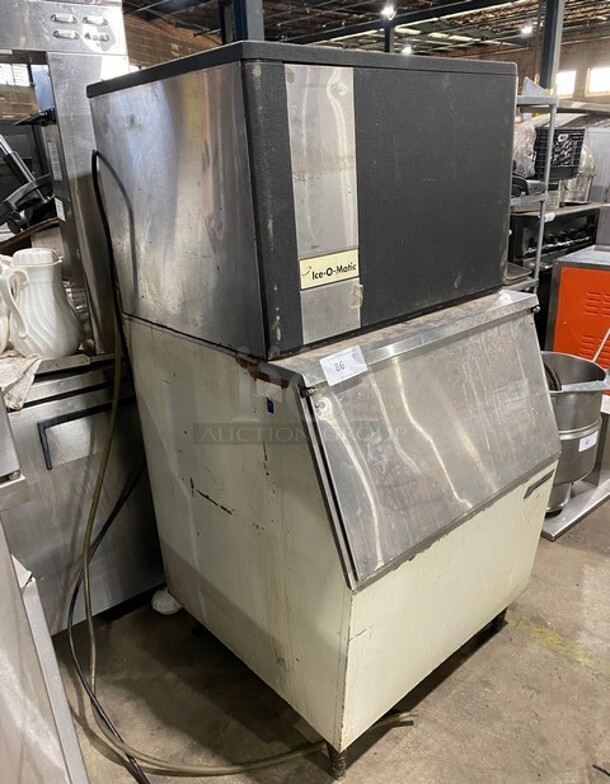 Ice-O-Matic Commercial Ice Maker Machine! On Ice Bin! All Stainless Steel! MODEL ICE0400HA1 SN:J11208239Z 115V 1PH - Image 2 of 7