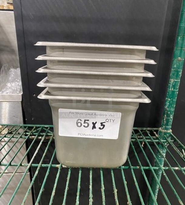 Winco Commercial Steam Table/ Prep Table Food Pans! All Stainless Steel! 5x Your Bid! - Image 1 of 7