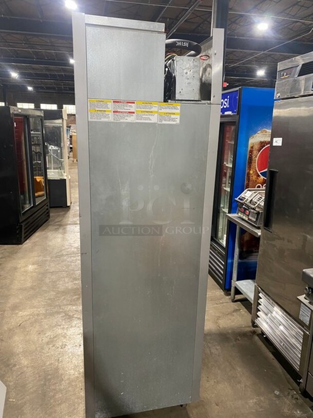 Beverage Air Stainless Steel Commercial 2 Half Size Door Reach In Freezer! On Commercial Casters! MODEL HF1HC1HSRC18 SN: 12902745 115V 1PH - Image 3 of 11