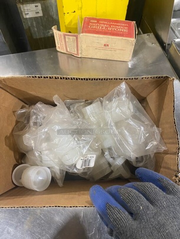 NEW! 2-Hole Plastic Lids For Squeeze Bottle! LIDS ONLY! - Image 2 of 5