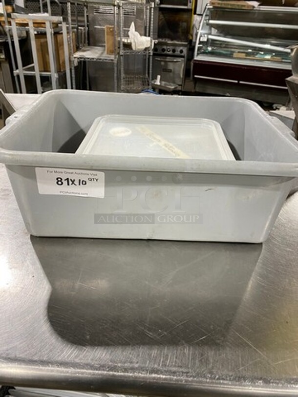 ALL ONE MONEY! Cambro Clear Poly Food Container Lids! - Image 1 of 5