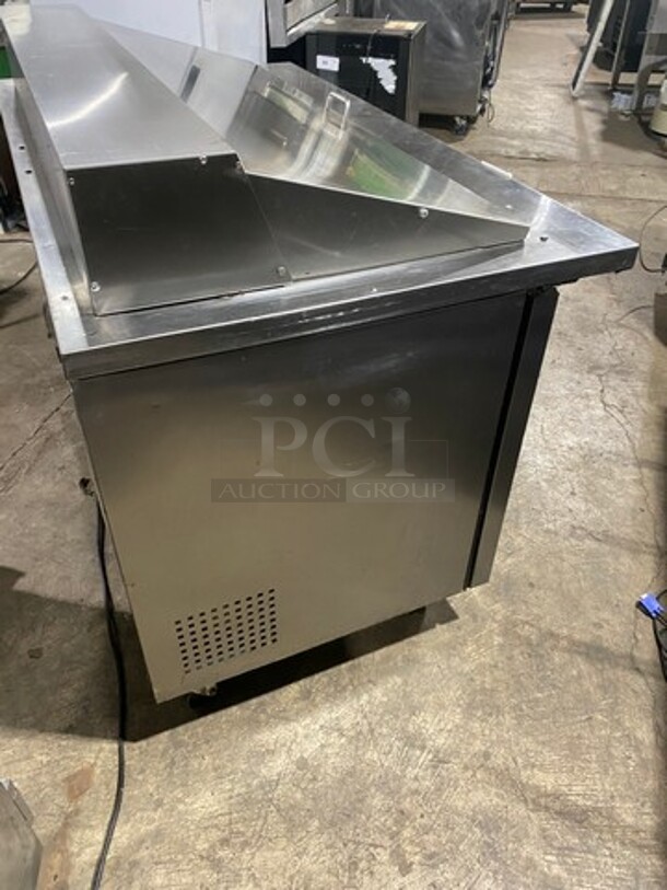 True Commercial Refrigerated Sandwich Prep Table! With 2 Door Underneath Storage Space! All Stainless Steel! On Casters! WORKING WHEN REMOVED! Model: TSSU6024MBST SN: 5175478 115V 60HZ 1 Phase - Image 2 of 10