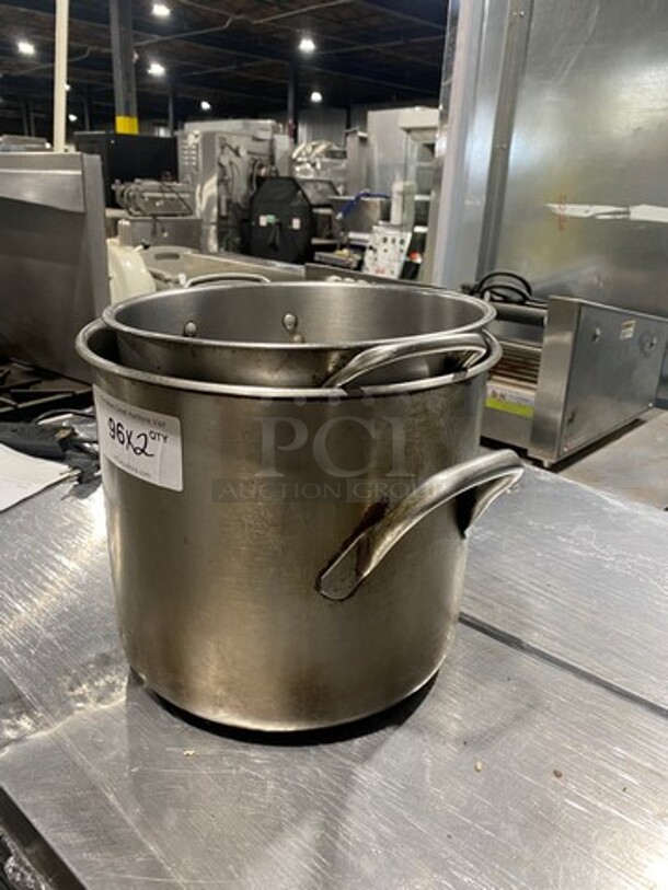 Assorted Size Stock Pots! With Side Handles! 2x Your Bid! - Image 2 of 8