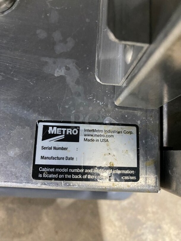 Metro Commercial Insulated Heated Holding Cabinet! All Stainless Steel! On Casters!  - Image 6 of 10