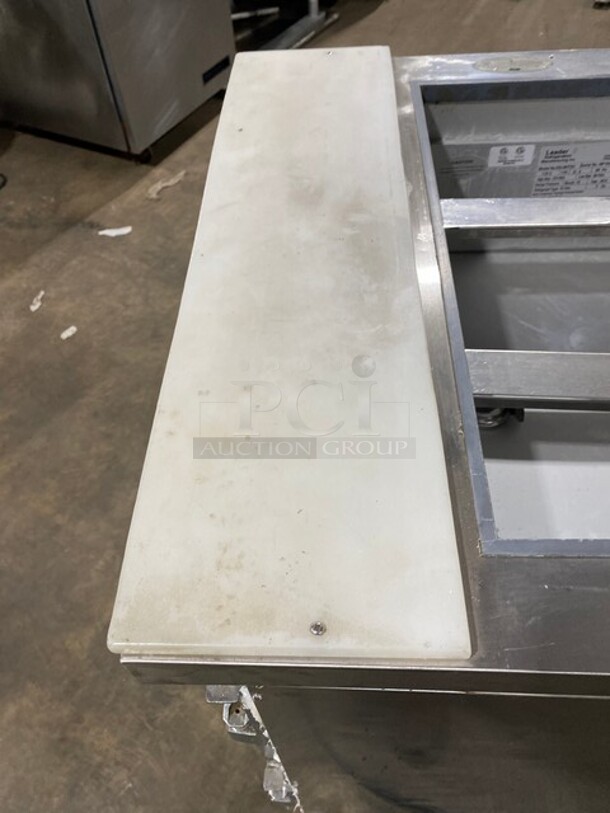 Leader Commercial Refrigerated Mega Top Sandwich Prep Table! With Commercial Cutting Board! With Single Door Underneath Storage Space! All Stainless Steel! On Casters! MODEL ESLM27SC SN:NP10M2704 - Image 9 of 11