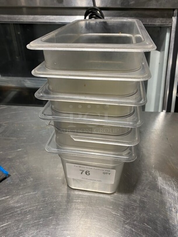 ALL ONE MONEY! Winco Clear Poly Food Containers! - Image 1 of 4