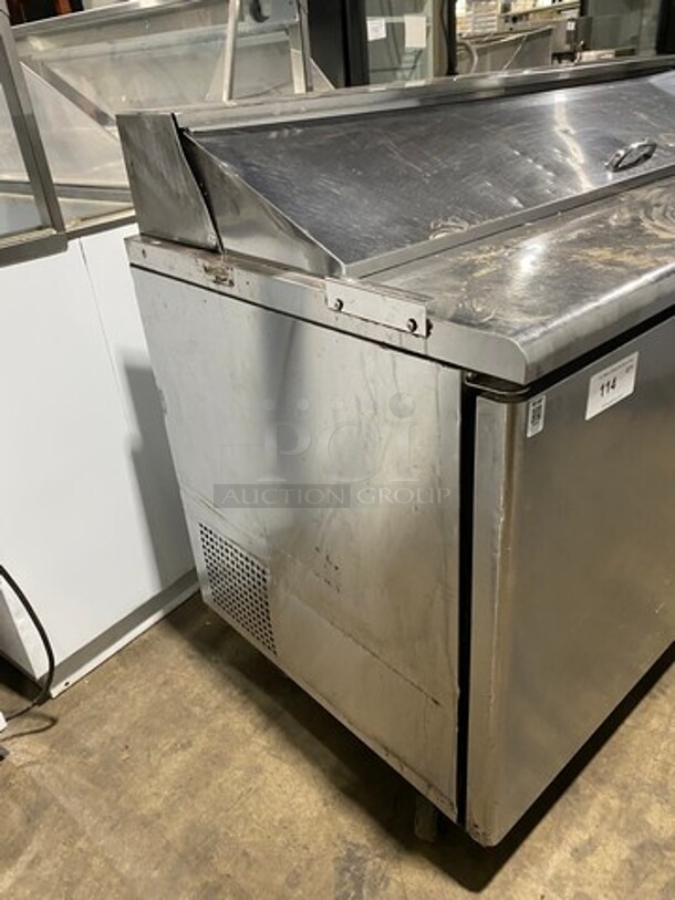 NICE! Turbo Air Commercial Refrigerated Mega Top Sandwich Prep Table! With 2 Drawer And Single Door Storage Space Underneath! All Stainless Steel! On Casters! Model: TST60SDD2 115V 60HZ 1 Phase - Image 3 of 9
