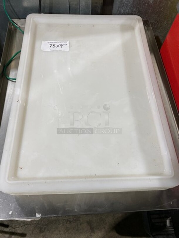 White Poly Food Serving Trays! 9x Your Bid!