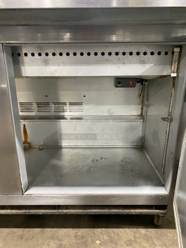 Beverage Air Commercial Refrigerated Sandwich Prep Table! With 2 Door Underneath Storage Space! All Stainless Steel! On Casters! Model: SP6024M SN: 8003818 115V 60HZ 1 Phase - Image 7 of 12