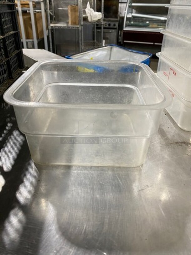 Cambro Assorted Size Clear Poly Food Containers! 14x Your Bid! - Image 6 of 6