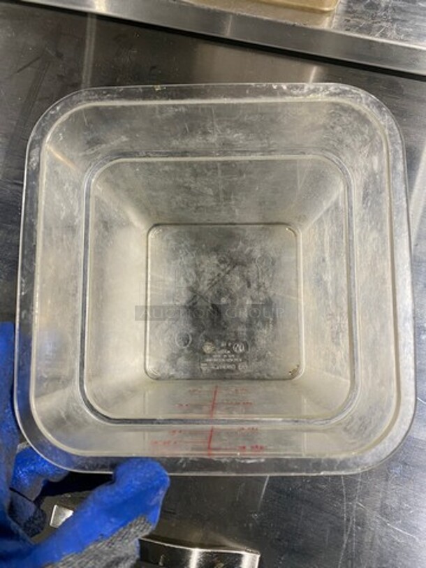 Cambro 4Qt Clear Poly Food Containers! 9x Your Bid! - Image 7 of 7