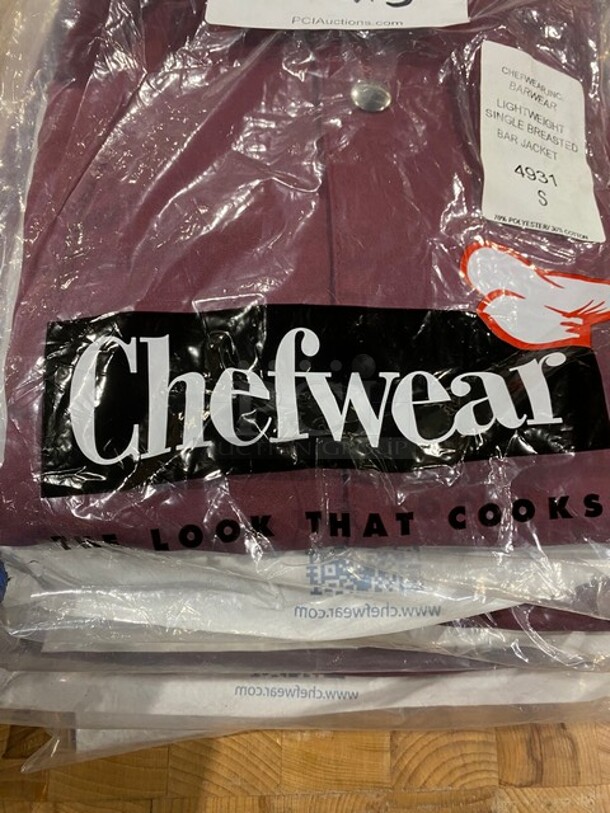 NEW! Chef Wear Lightweight Single Breasted Bar Jacket! Size small! 5x Your Bid! - Image 4 of 5