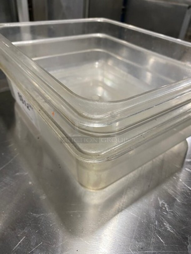 Winco Clear Poly Food Containers! 2x Your Bid! - Image 2 of 6
