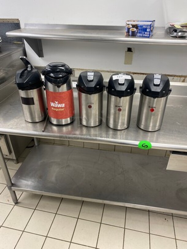 Bunn Commercial Countertop Assorted Coffee Dispensers! Stainless Steel Body! 5x Your Bid!
