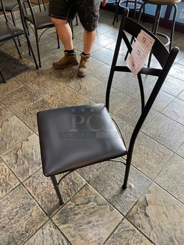 Black Cushioned Chair! With Black Body! 4x your Bid! - Image 2 of 7