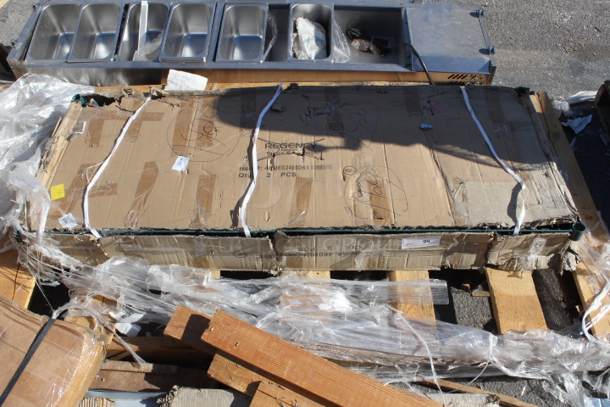 BRAND NEW SCRATCH & DENT! Regency 460EG2460DR1 24" x 60" Green Epoxy Wire Drying Rack Shelf - 1 1/4" Slots. Box is damaged. 2x Your Bid - Image 2 of 3