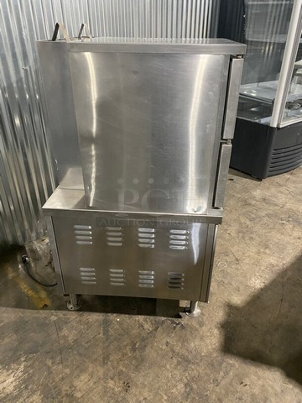 Southbend Commercial Natural Gas Powered Double Deck Convection Steamer! All Stainless Steel! Model GCX2S36 Serial 903583KK0895! 115V 1Phase! On Legs! GOES WELL WITH LOT #46!!! - Image 4 of 11