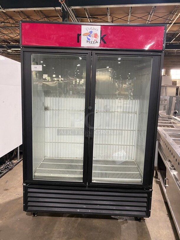 True Commercial 2 Door Reach in Cooler Merchandiser! MODEL: GDM-49 Serial 14681491!
115V 1 Phase 60HZ! On Casters! - Image 1 of 9