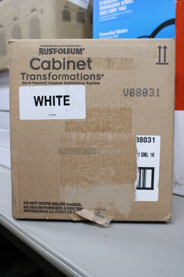 FOR THE PLUMBER! (2) Moen Edison 87042BRB Faucet, (1) Moen Aanbellen 87682SRS Faucet, (1) Delta Flynn 25768LF Faucet, (1) Jacuzzi Lauren 1158245 Brushed Nickel Bath Faucet, (1) Rustoleum Cabinet Transformations® White (Case). 6x Your Bid.  - Image 5 of 5