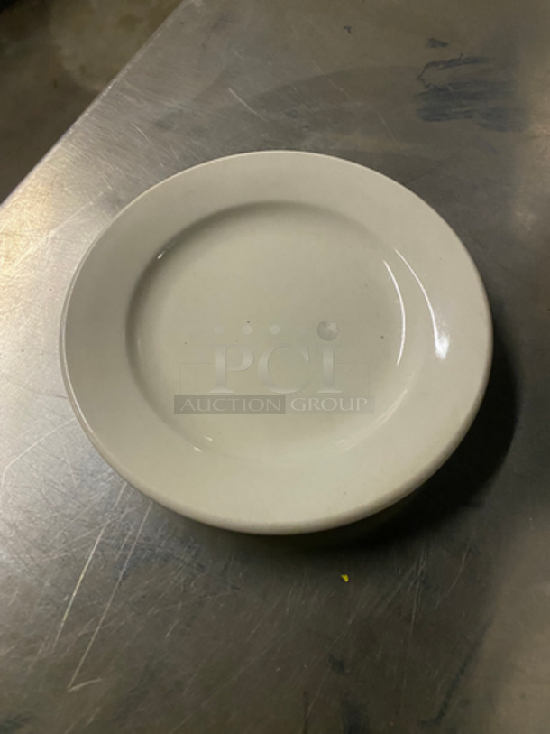 ALL ONE MONEY! NEW! White Ceramic Dessert Plates! - Image 2 of 3