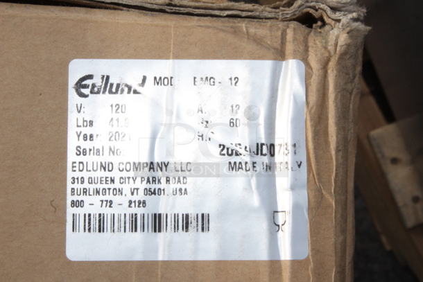 BRAND NEW SCRATCH & DENT! Edlund Edvantage EDVG-12SS #12 Electric Meat Grinder With Stainless Steel Components - 120V; 1/2 hp. Power cord is damaged.  - Image 3 of 4