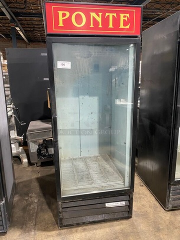 Beverage Air Commercial Single Door Reach In Refrigerator Merchandiser! With View Through Door! With Poly Coated Racks! Model: MT27 SN: 8486475 115V 60HZ 1 Phase - Image 1 of 8