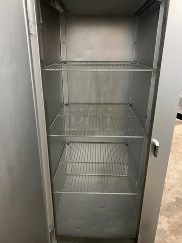 Traulsen Commercial Single Door Reach In Freezer! With Poly Coated Racks! All Stainless Steel! Model: G12011 SN: T41822L06! 115V 60HZ 1 Phase! On Casters! - Image 5 of 10