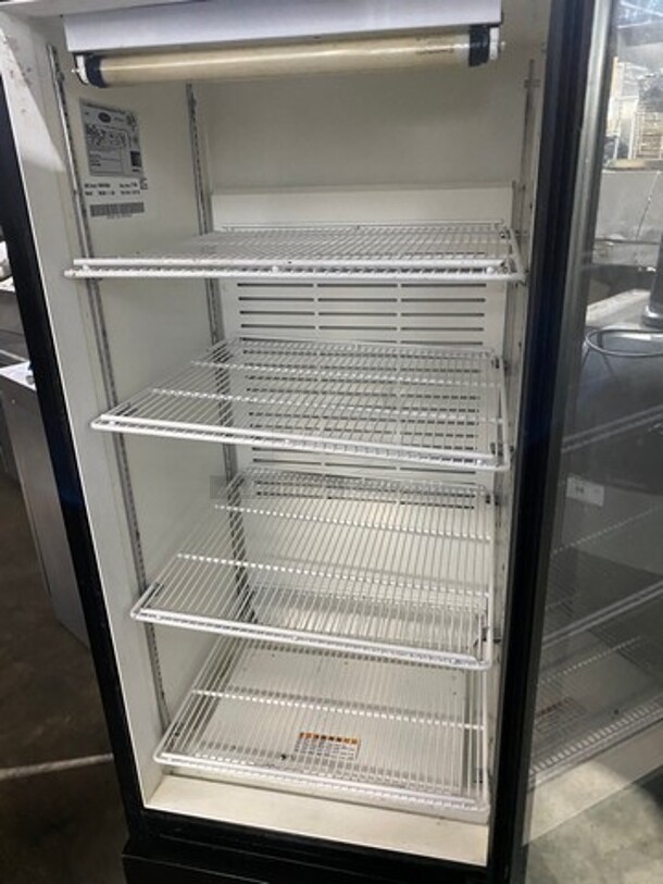 Carrier Commercial Single Door Reach In Refrigerator Merchandiser! With View Through Door! With Poly Coated Racks! Model: MC3000 SN: 1908X55666 120V 60HZ 1 Phase - Image 5 of 7