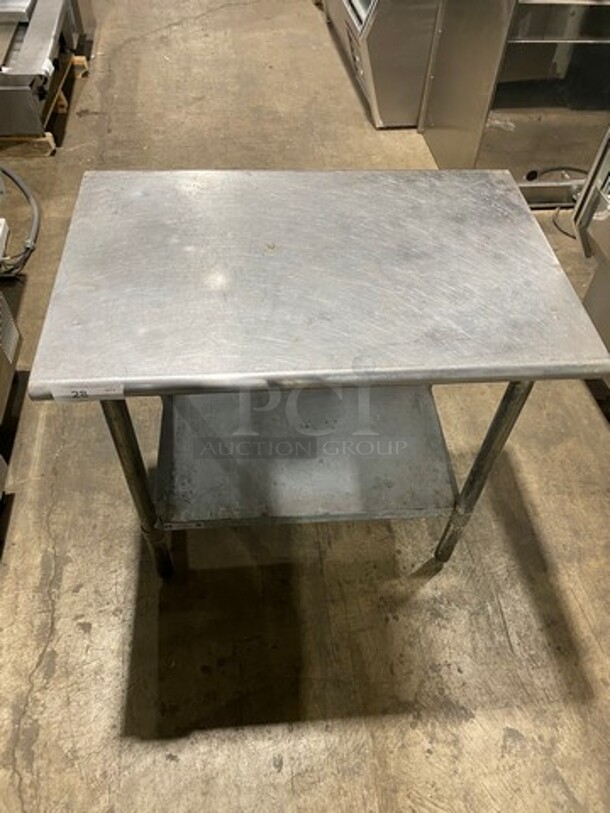 Hally Solid Stainless Steel Work Top/ Prep Table! With Storage Space Underneath! On Legs! - Image 5 of 8