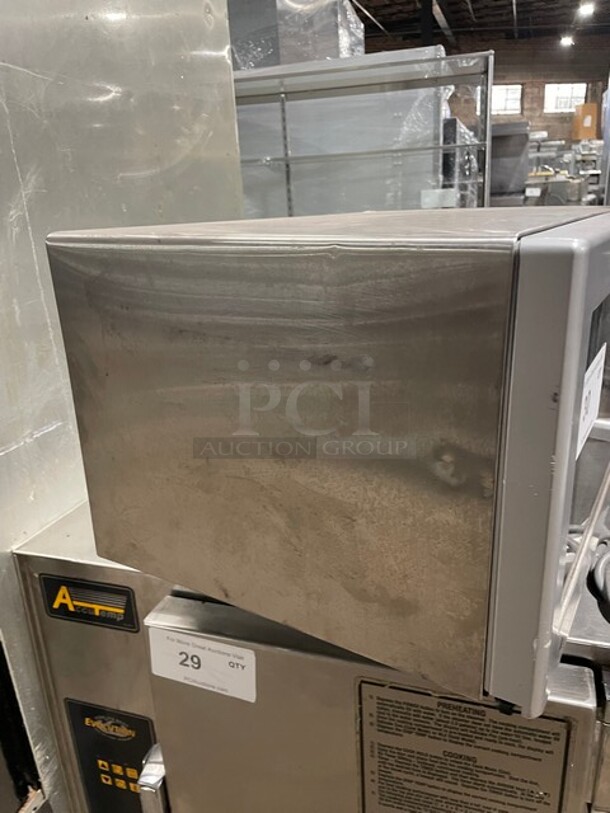 Amana Commercial Countertop Microwave Oven! On Legs! 120V 1 Phase! Model: RMS10D SN: 1204400009! - Image 3 of 8