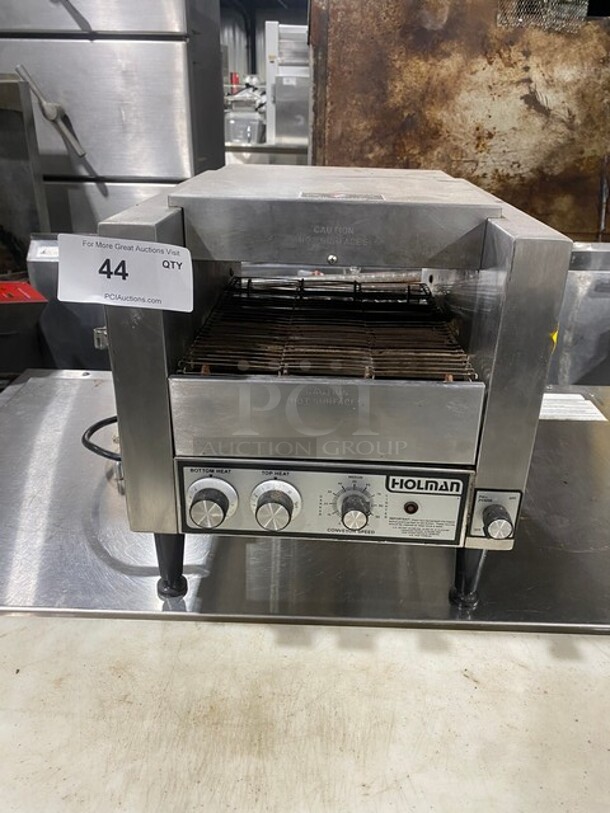Holman! Stainless Steel!
 Conveyor Toaster! 120V! 60HZ! - Image 1 of 9