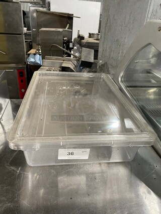 Carlisle Polycarbonate Food Storage Container! With Lid! Model: N10621-PC!
