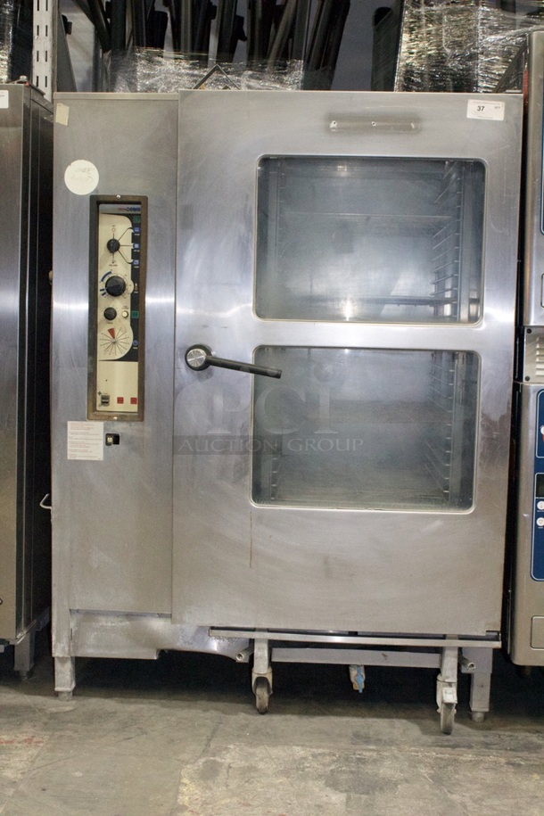 Alto-Shaam Combi Double Stack BC2OG/AB Double Stack With Roll-In Rack. 115v 6amp 1ph 60hz, Hot Air Input 215000 BTU, Steam Input 90,000BTU - Image 1 of 7