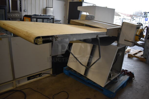 Seewer Rondo SSO 67 Metal Commercial Floor Style Reversible Dough Sheeter on Commercial Casters. 208-250 Volts. 130x48x45 - Image 2 of 11