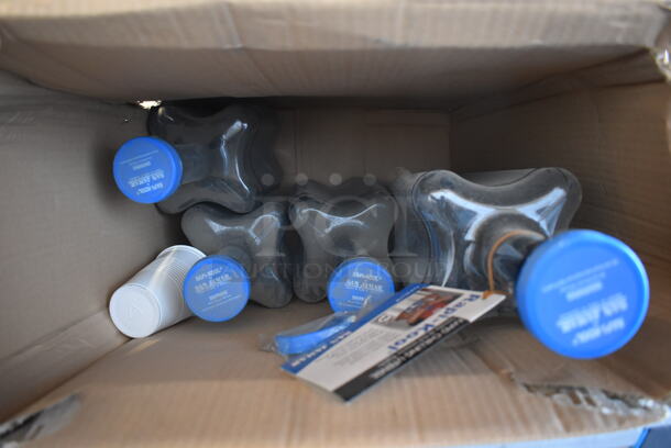 ALL ONE MONEY! Lot of 4 San Jamar Rapid Cool Bottles. Includes 4.5x4.5x21, 4.5x4.5x14