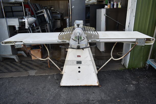 Rondo Seewer S Metal Commercial Floor Style Reversible Dough Sheeter on Commercial Casters. 220-250 Volts, 3 Phase. - Image 1 of 12