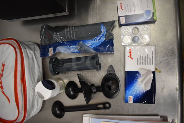 2019 Jura Z8 Type 729 Countertop Automatic Espresso Machine w/ Jura Cool Control Milk Container and Bag of Extra Pieces. Unit Was Used Approximately 20 Times Then Was Professionally Refurbished By Jura Within The Last Month. 120 Volts, 1 Phase. 13x18x15. Tested and Working! - Image 10 of 11