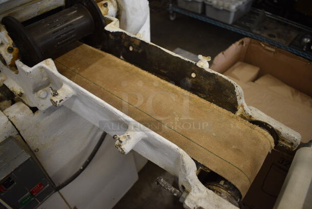 Metal Commercial Floor Style Dough Sheeter on Commercial Casters. 250 Volts, 1 Phase. 89x34x54 - Image 4 of 8