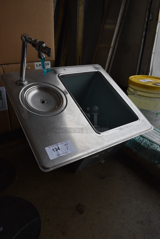 Stainless Steel Commercial Drop In Ice Bin and Water Dispenser. 24x22x32 - Image 2 of 5