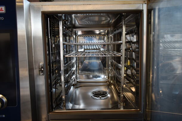 2 2020/2021 Rational LM100BE.A iCombi Pro Stainless Steel Commercial Electric Powered Combi Convection Ovens w/ View Through Doors and Metal Oven Rack on Commercial Casters. 208/240 Volts. 2 Times Your Bid! - Image 6 of 12