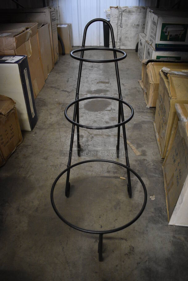 BRAND NEW! Black Metal Countertop 3 Tier Plate Rack. 12x22x24 - Image 1 of 4