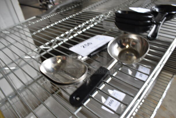 3 Various Stainless Steel Scoops. 8". 3 Times Your Bid! - Image 2 of 2