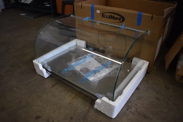 BRAND NEW IN BOX! KoolMore Commercial Glass Countertop Display Case. Back Door Is Missing. 22x14x13. - Image 2 of 6