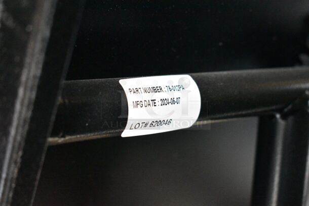 BRAND NEW SCRATCH AND DENT! Folding Cafeteria Table on Commercial Casters w/ Box of National Public Seating SM-40 Red Poly Seats. - Image 7 of 9