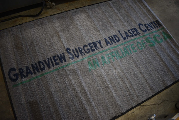 Gray Floor Rug w/ Grandview Surgery and Laser Center Logo. 67x44 - Image 3 of 6