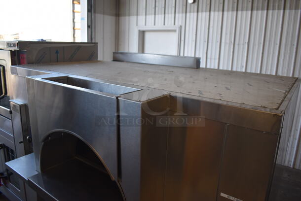 BRAND NEW! 2019 Bakers Pride FC-516 Stainless Steel Commercial Natural Gas Powered / Coal Burning / Wood Fired Il Forno Pizza Oven w/ Cooking Stones on Metal Legs. 140,000 BTU. 65.5x54x67 - Image 11 of 11